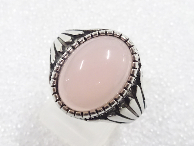 JAPANESE KIMONO / ANTIQUE COLORED STONE RING (SIZE 21)